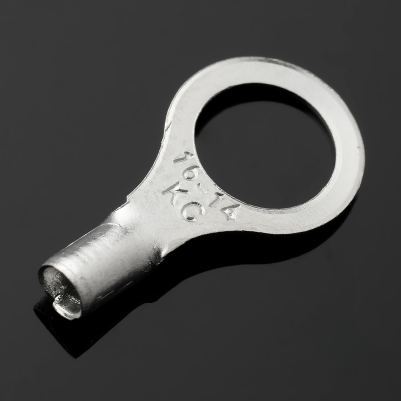 RNB冷压接线端子RNB2-8 圆形裸端头HO型端子 紫铜鼻子1000只