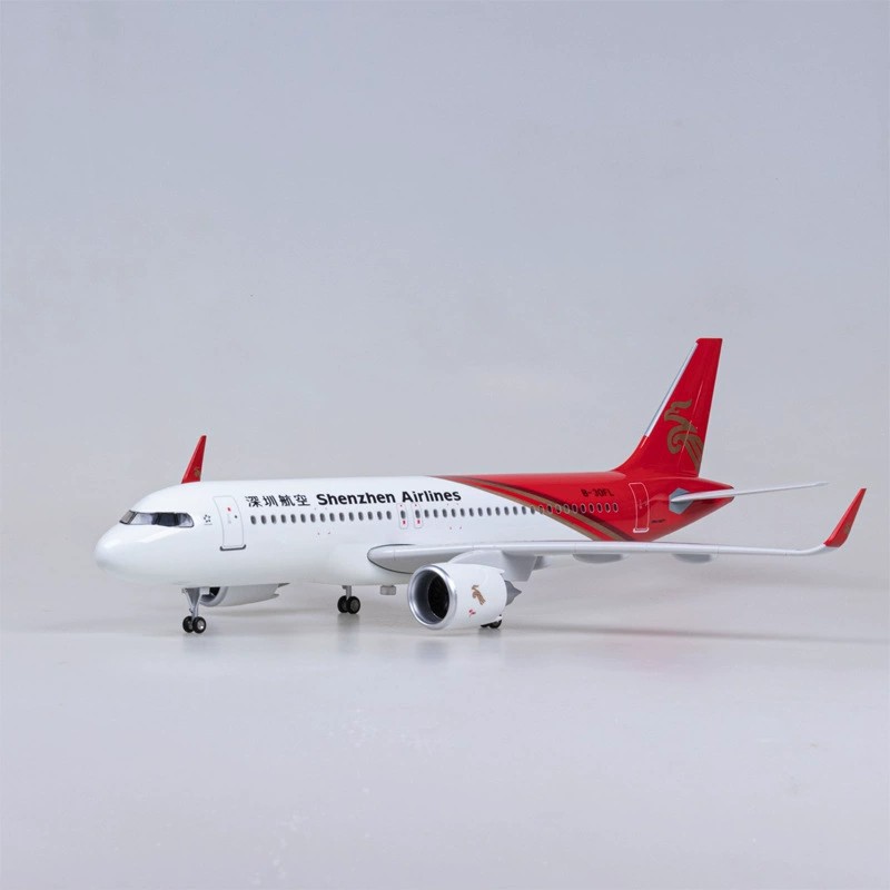 飞机模型带轮子带灯 47cm深圳航空深航A320neo仿真民航纪念收藏品