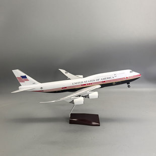 47CM波音747新款空军一号飞机模型美国总统专机747客机航模摆件