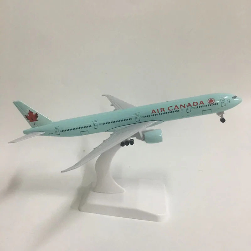 20CM B777加拿大航空飞机模型合金仿真客机模型玩具带起落架装饰