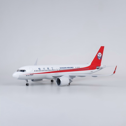 47CM带灯四川航空空客A320neo仿真客机川航飞机模型收藏静态摆件