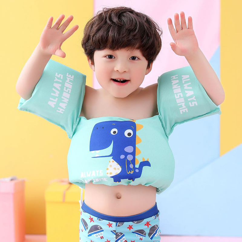 儿童游泳手臂圈幼儿浮圈水袖浮力背心泡沫救生衣宝宝学游泳装备