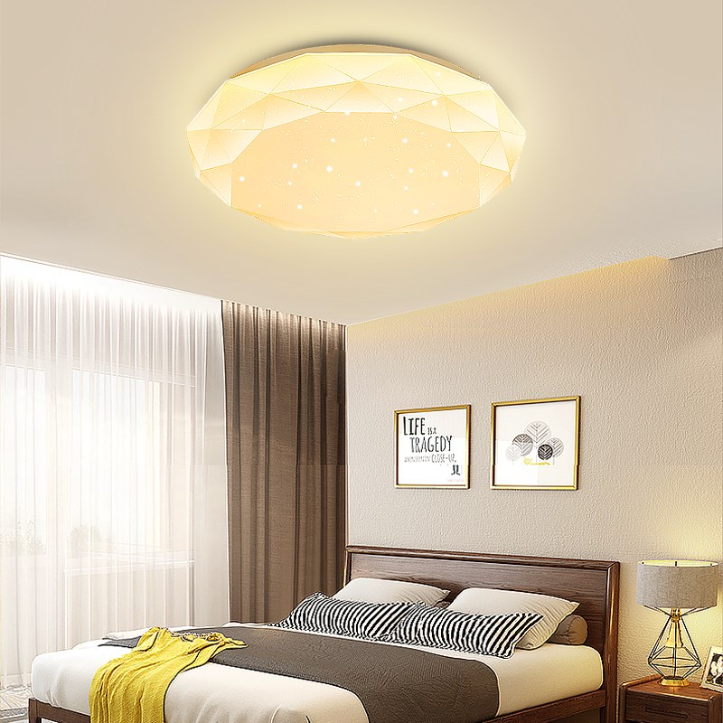 LED吸顶灯简约圆灯12W18W24W36W48W72W黄光暖光色温3000k灯具