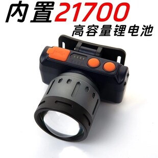 夜平安激光头灯125强光充电超亮头戴式矿灯超长续航感应夜钓专用