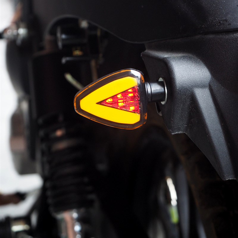 摩托车改装配件led转向灯流水地平线踏板车12V越野转弯灯超亮灯泡