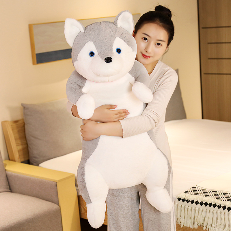 柴犬长条枕头毛绒玩具奇公仔狗床上陪你睡觉夹腿抱枕女生礼物