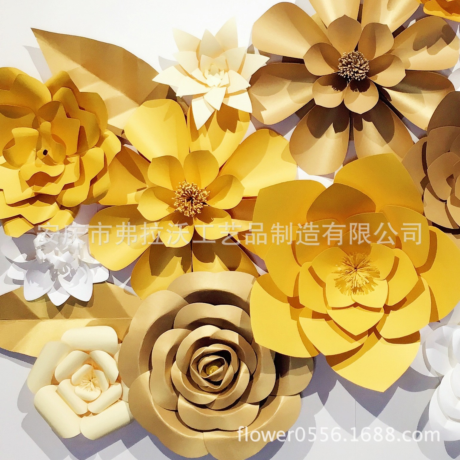 婚庆大型纸花橱窗纸花仿真diy手工纸花纸玫瑰花成品简约创意