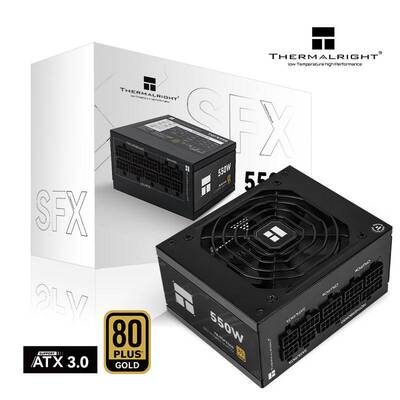 利民(Thermalright)额定550W TGFX550-W ATX3.0金牌全模组SFX电源