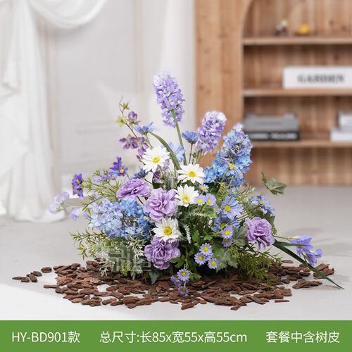 【HY-BD90】仿真花绿植造景装饰室内景观组合高级仿生植物摆件