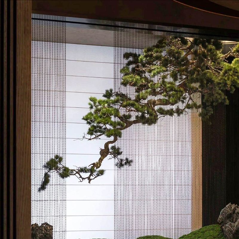 厂家精品倒挂松树悬挂式迎客松中式玄关景观橱窗绿植造景大型装饰
