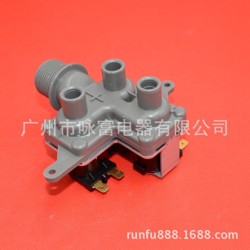 适用于松下洗衣机进水阀 三头进水电磁阀FVS98V1洗衣机配件