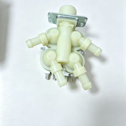 5220FR2008Y 四通出口洗衣机进水阀 DC12V 美制进水螺纹