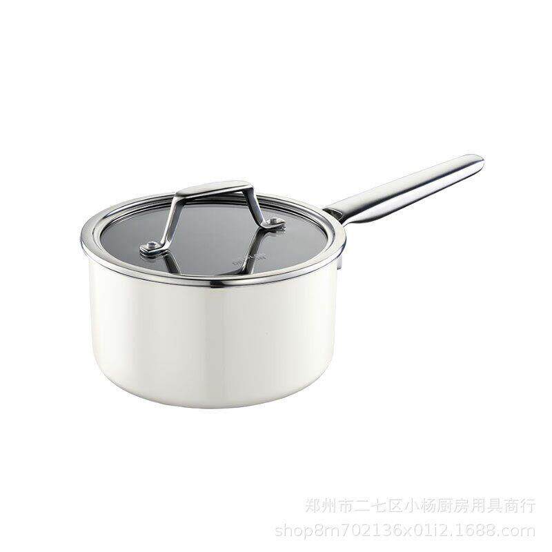 德世朗DP908-S18云璟系列珐琅奶锅18cm多功能家用料理锅福利礼品