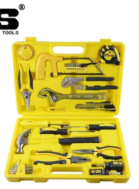 波斯工具35件家用组合套装工具盒钳电笔钢锯卷尺BS511035