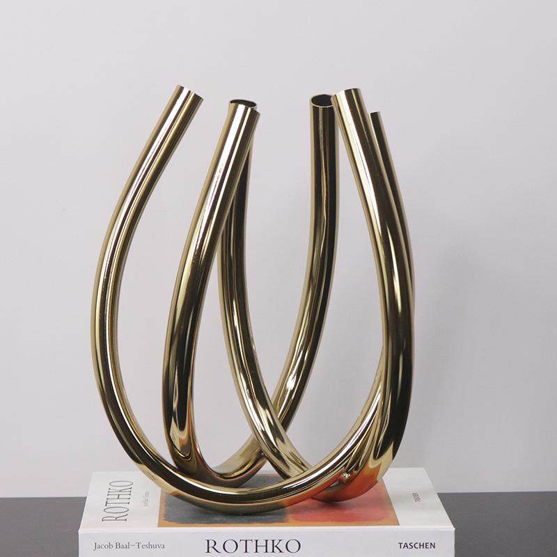 创意花瓶简约金属花器摆件样板房轻奢花艺插花摆设客厅餐厅装饰品,纺织面料/辅料/配套,纺织机械配件,淘宝优惠券,粉丝福利购,淘宝优惠卷