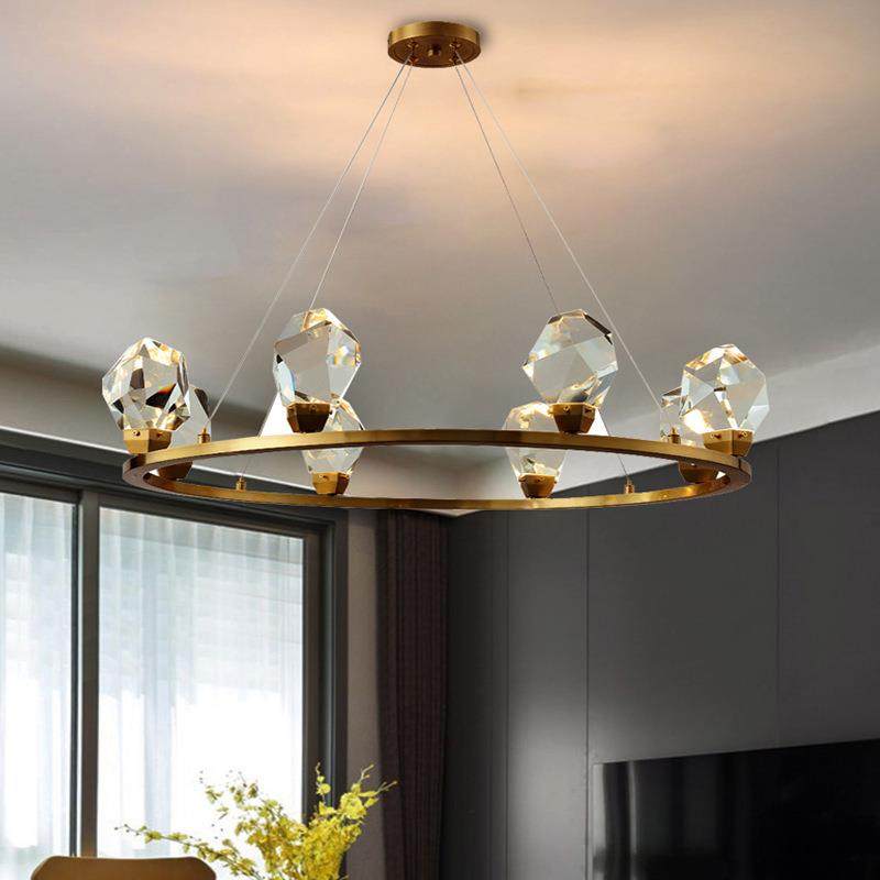 轻奢创意后现代全铜水晶吊灯大气客厅餐厅样板间分子长条水晶吊灯,特色手工艺,其他特色工艺品,淘宝优惠券,粉丝福利购,淘宝优惠卷