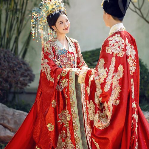 宋制2026结婚汉服婚服中式嫁衣礼服重工凤冠霞帔秀禾服新中式