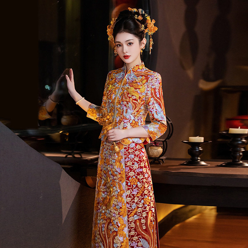 龙凤褂嫁衣婚服2026新款秀禾服婚礼服中式敬酒服褂皇显瘦新娘秀和