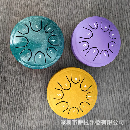 4.5寸8音空灵鼓 儿童乐器学生新手忘忧鼓钢舌鼓打击乐器小空灵鼓