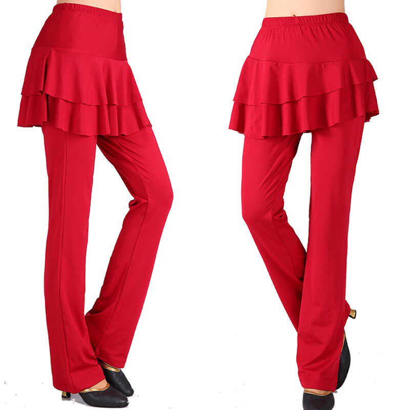 广场舞服装新款套装加厚短裙裤子加绒舞蹈中老年冬装秋冬季