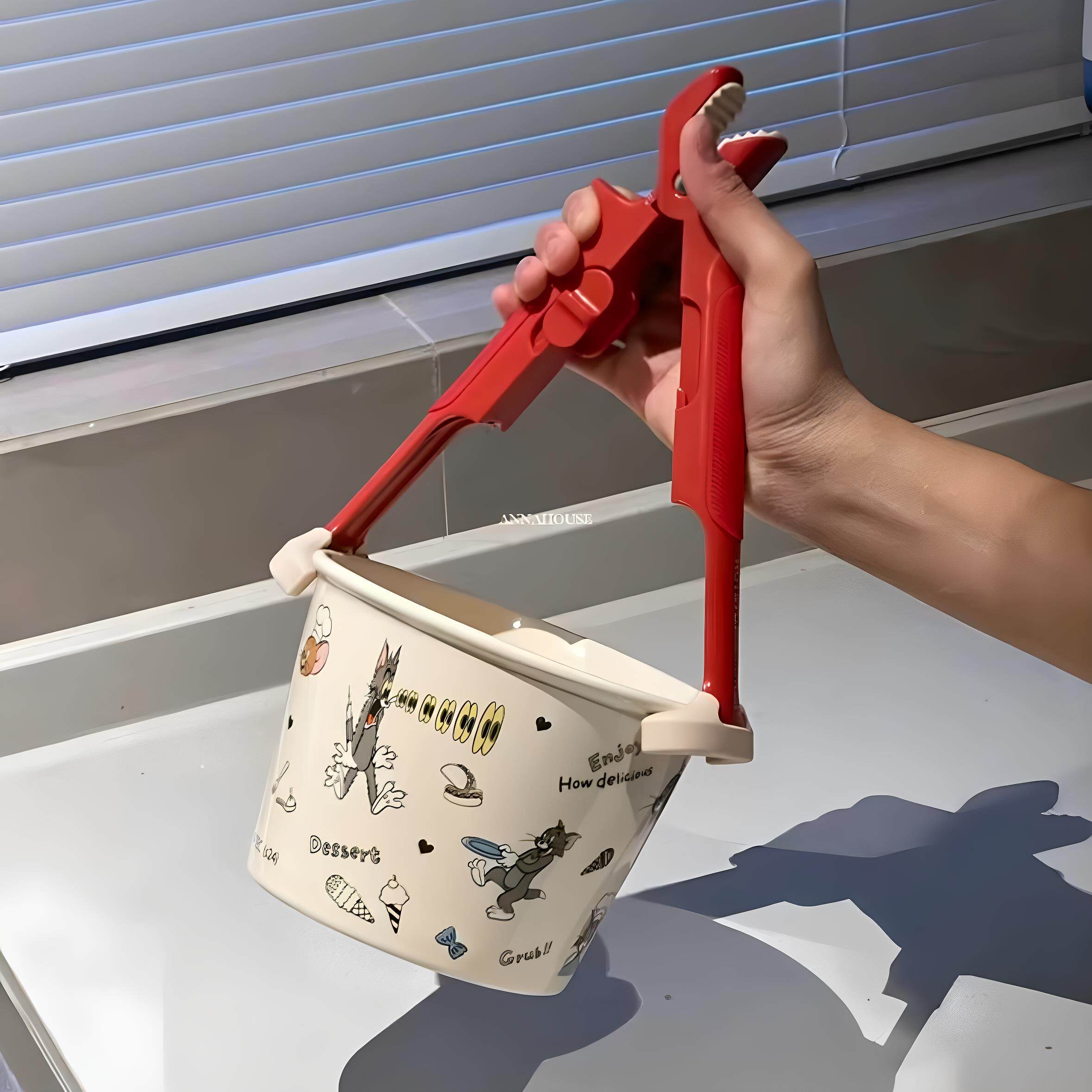 【厨房好帮手】防烫夹子取碗器耐高温防滑夹矽胶取盘夹防滑钳家用