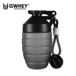 GWHEY蛋白粉摇摇杯便携健身房运动水杯防漏700ml代餐奶昔搅拌杯子