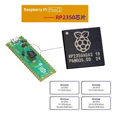树莓派RP2350/2354/RP2040芯片Raspberry Pi Pico2微控制器esp32