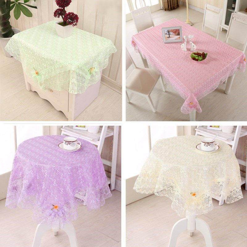 桌布床头柜冰箱盖巾圆方桌盖布饮水机蕾丝防尘罩茶几餐桌布艺台布,居家布艺,桌布,淘宝优惠券,粉丝福利购,淘宝优惠卷