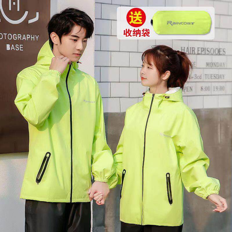 迪卡侬超薄雨衣雨裤套装男女夏季全身防暴雨外卖骑行分体防水透气