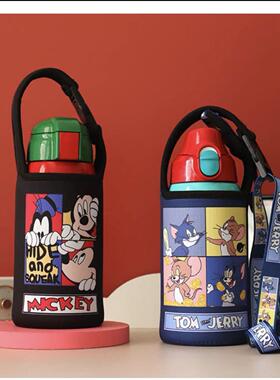 新款两用儿童保温杯600ML的杯套手提成人斜跨水壶套MBR-C06C通用