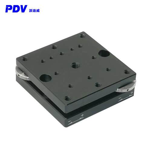 PDV手动二维倾斜台高强度铝合金微调位移滑台PT-QX13