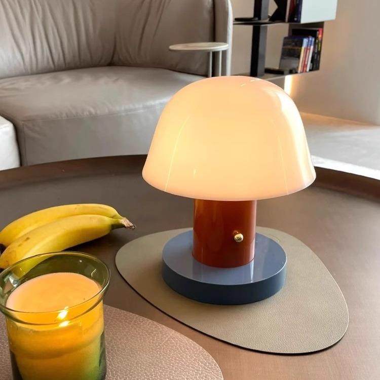 丹麦轻奢充电无线触摸台灯复古卧室床头氛围灯北欧装饰蘑菇灯casa,特色手工艺,其他特色工艺品,淘宝优惠券,粉丝福利购,淘宝优惠卷