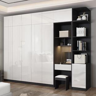 。衣柜加书桌组合柜连化妆台学习桌和一体儿童房卧室家用转角小户