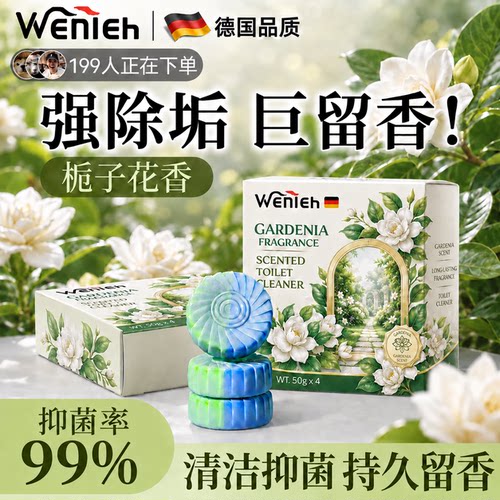 蓝泡泡洁厕宝强力除垢除臭留香