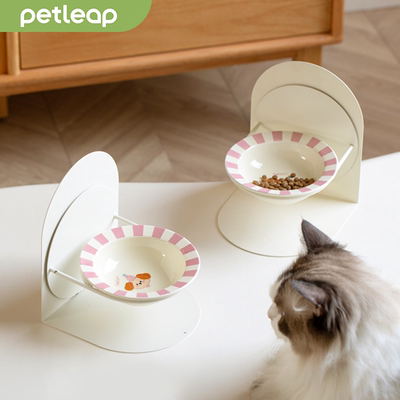 petleap磁吸高低调宠物护颈猫碗