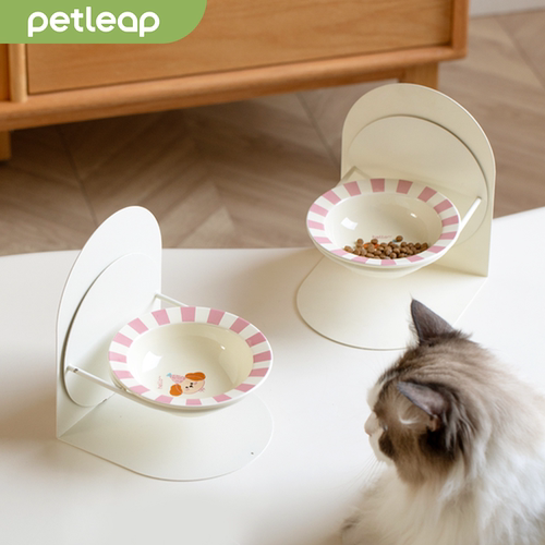 petleap磁吸高低调宠物护颈猫碗