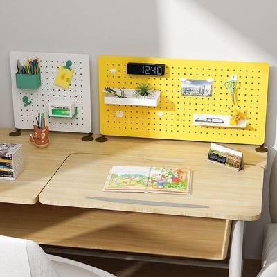 洞洞板桌面立式可立置物架免打孔办公桌书桌收纳整理盒墙上壁挂