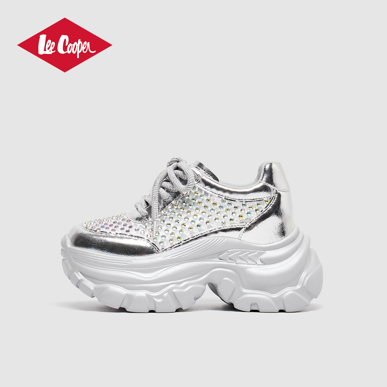 LeeCooper厚底老爹鞋女款2025新款秋冬小个子7cm增高时尚休闲女鞋