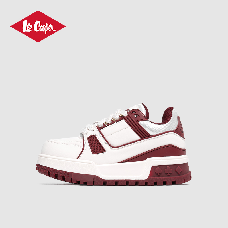 Lee Cooper2025秋季新款休闲鞋子厚底增高韩版时尚百搭低帮板鞋女