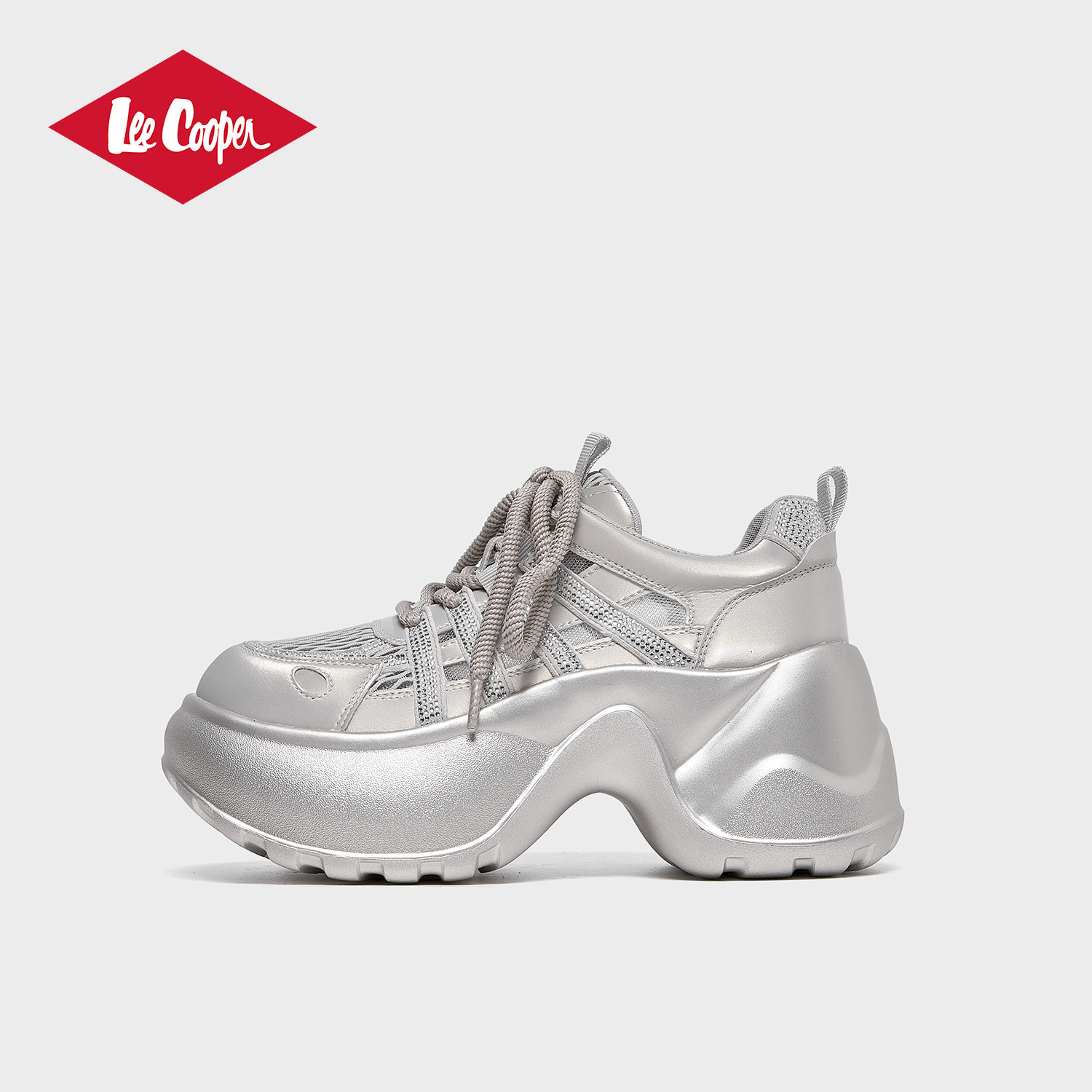 Lee Cooper厚底老爹鞋女2026新款春季潮流女鞋复古增高