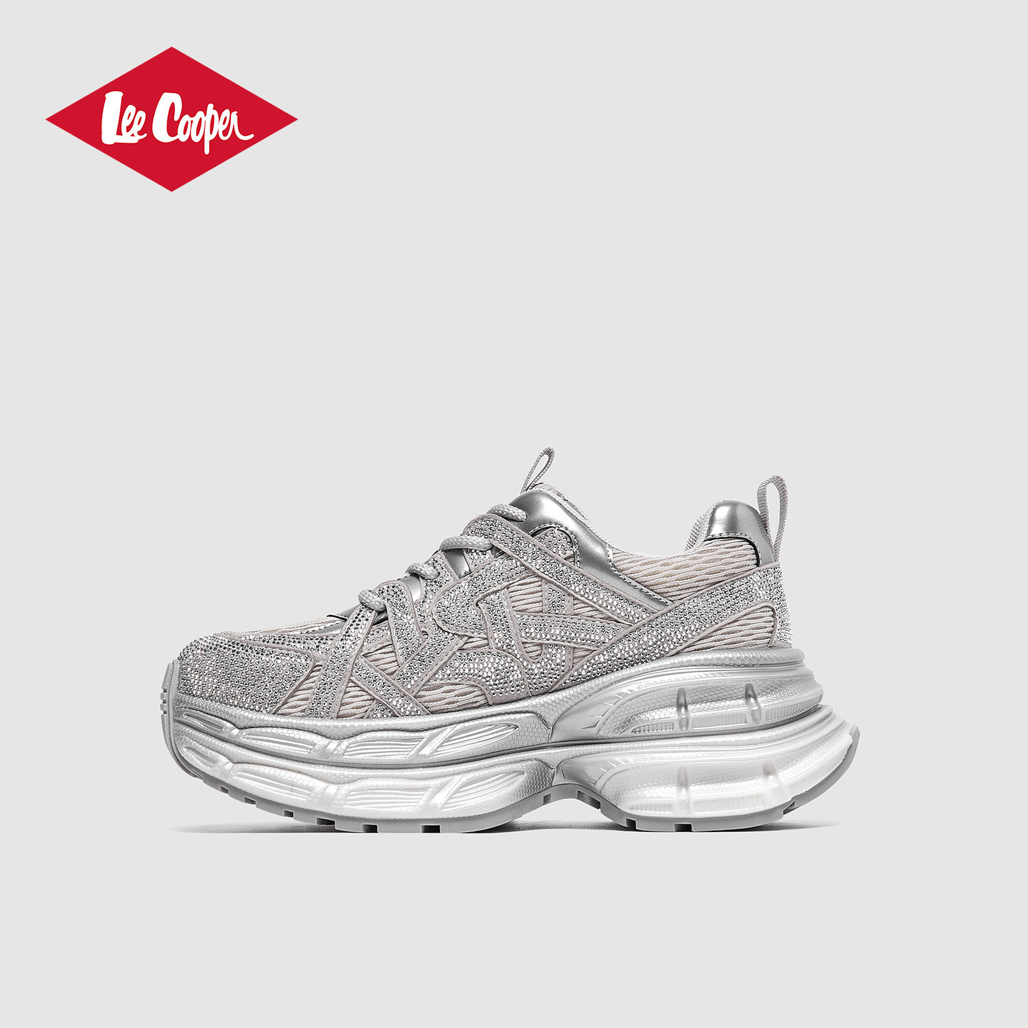 Lee Cooper厚底老爹鞋女款2026新款春季时尚增高休闲鞋