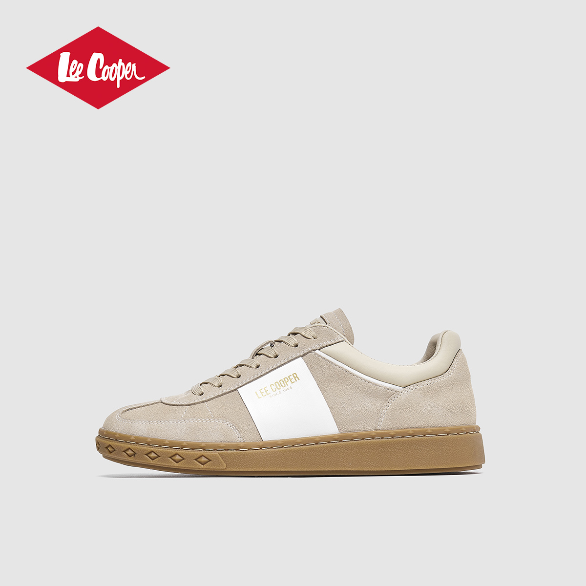 Lee Cooper德训鞋男2025秋冬新款经典复古男鞋小众阿甘鞋真皮板鞋
