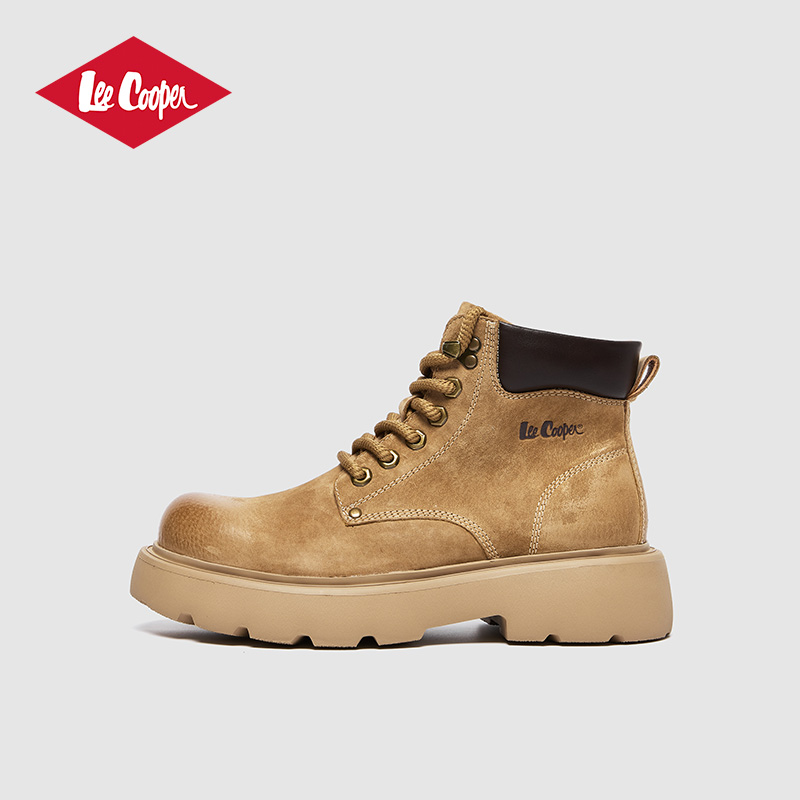 Lee Cooper马丁靴男款2025新款秋冬休闲增高男鞋户外复古耐磨靴子