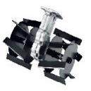 割草机配件小型松土机翻土微耕开沟刀头锄草机头松土轮刀片除草轮