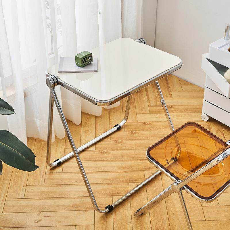 网红亚克力折叠桌简约现代家用学习桌办公桌卧室床头便携桌椅组合,特色手工艺,其他特色工艺品,淘宝优惠券,粉丝福利购,淘宝优惠卷
