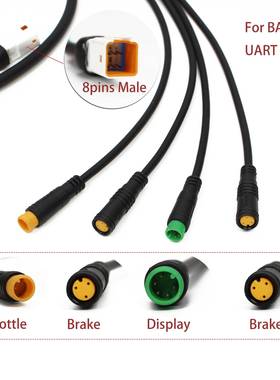 适配八方中置电机BBS0102HD系列1T4防水线总线仪表刹把油门