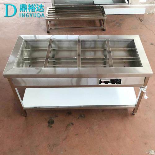 商用自助餐厅不锈钢保温售餐台食堂快餐厅简易售饭餐保温台