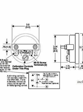 Dynalco 德纳科速度表 信号供电数字 4 位转速计不带灯 - SPD-100
