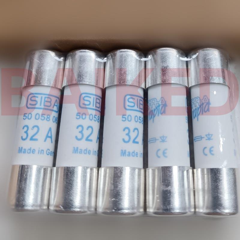 SIBA保险丝 5005806 32A aR AC 600V 14X51mm 熔断器 5005806.32