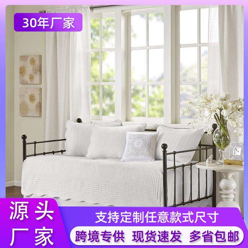 简约宝宝铁架拼接床 坐卧两用铁艺沙发床 带护栏儿童床厂家直供